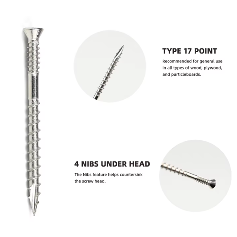 Double Thread Square Drive Hardwood Deck Screw - Jiangmen Huaduo ...